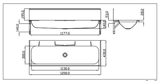 Intra juvel PV120 vaskerende m/bagplade