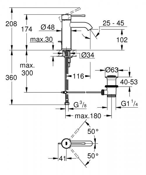 Grohe Essence & Selection vandhane m/tilbeh&oslash;r - Supersteel