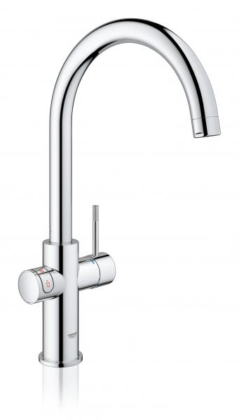 Grohe Red II Duo køkkenbatteri m/3L vandvarmer og C-tud - Krom