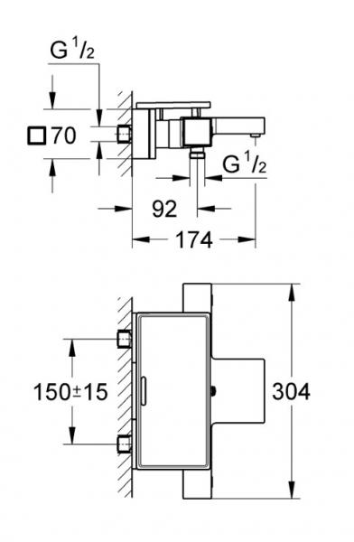 Grohe Grohtherm Cube kartermostat