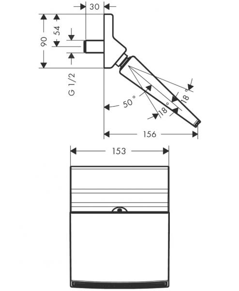 Hansgrohe Raindance Rainfall 150 Stream hovedbruser