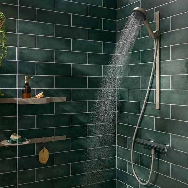 Hansgrohe WallStoris push håndbruserholder - Planet edition (sand)