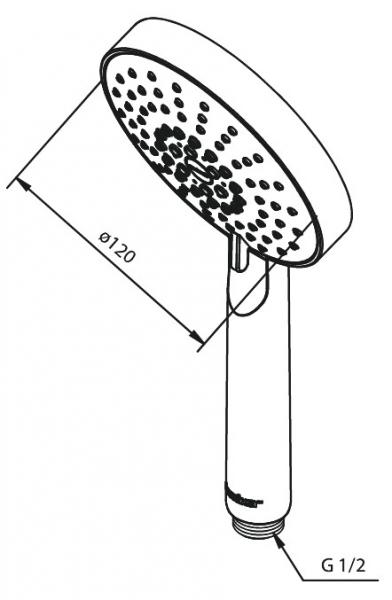 Damixa Arc Kudos Plus håndbruser - 5 spray