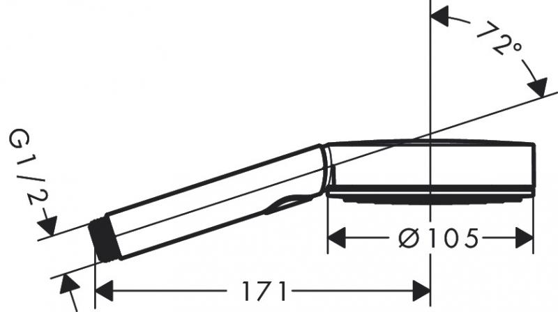 Hansgrohe Pulsify Select S 3jet Activation håndbruser - Mat hvid