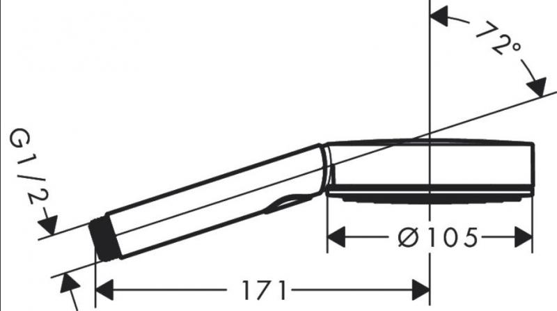 hansgrohe Pulsify Blend 3jet Relaxation håndbruser - Krom