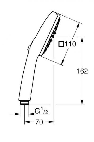 Grohe Vitalio Comfort 110 håndbruser m/2 sprays og Water Saving