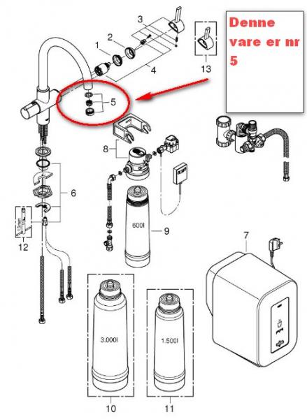 Grohe mousseur t/Grohe red