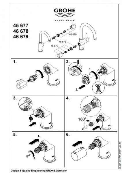 Grohe spindel til Grohe Red Duo SPINDEL TYPE 46678000