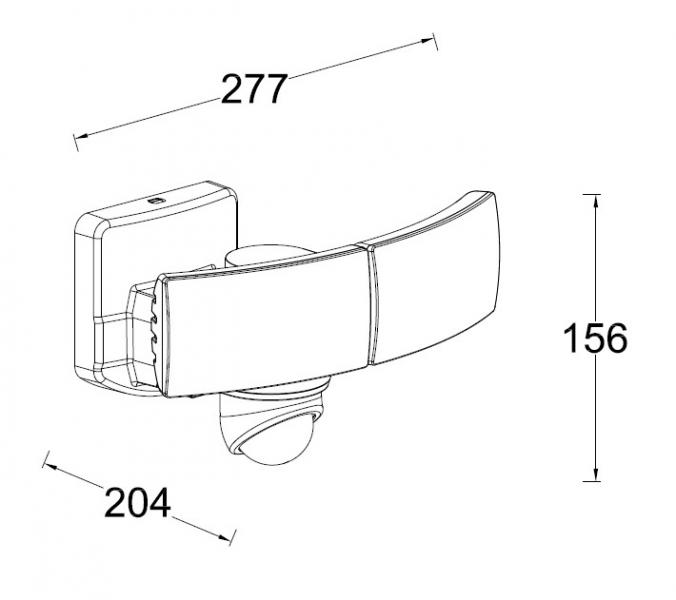 Lutec Security Arc udendørslampe m/sensor