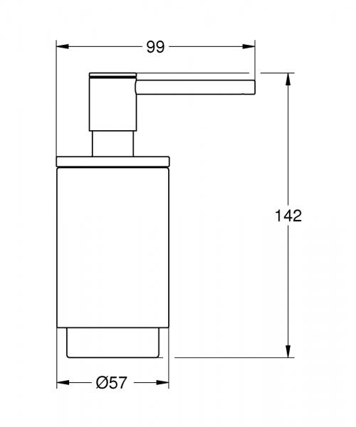 Grohe Selection sæbedispenser - Børstet hard graphite