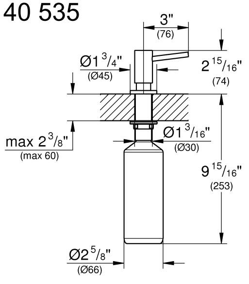 Grohe Cosmopolitan sæbedispenser - Poleret Cool Sunrise