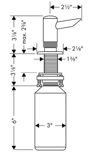 Hansgrohe sæbedispenser