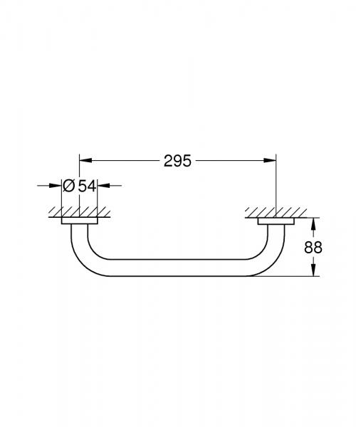 Grohe Essentials badekarsgreb - 295 mm - Poleret warm sunset