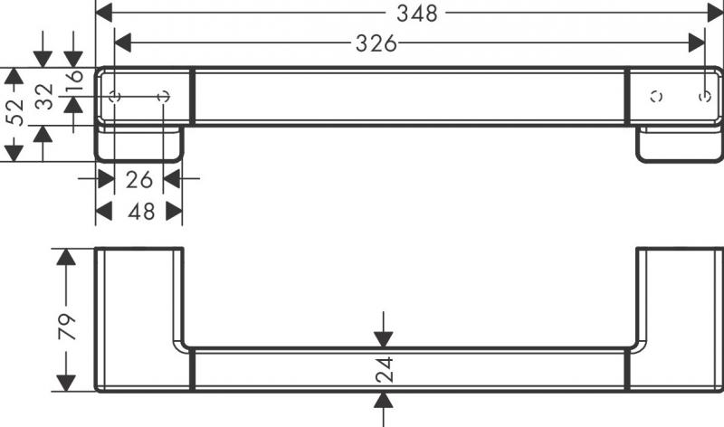 Hansgrohe AddStoris badekargreb - Sort krom