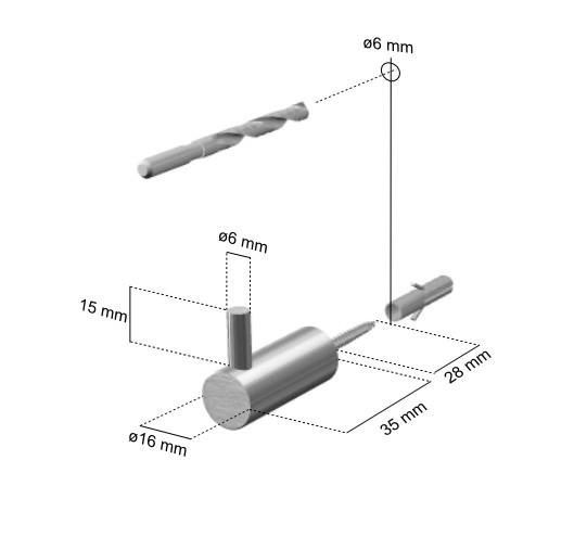 Cool Line håndklædekrog m/tap - Poleret stål