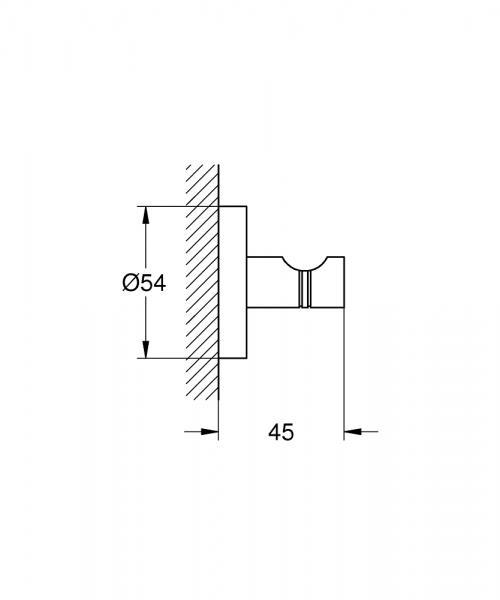 Outlet - Grohe Essentials krog - Poleret hard graphite