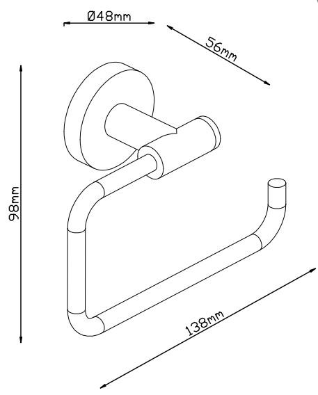 Lavabo Luna toiletpapirholder - Messing natur