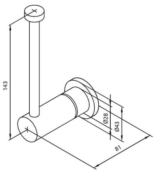 Damixa Silhouet reservepapirholder - Mathvid