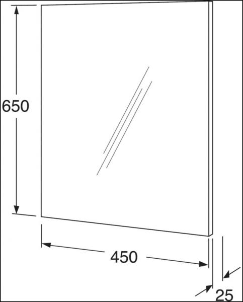 Gustavsberg Artic spejl  - 45 cm