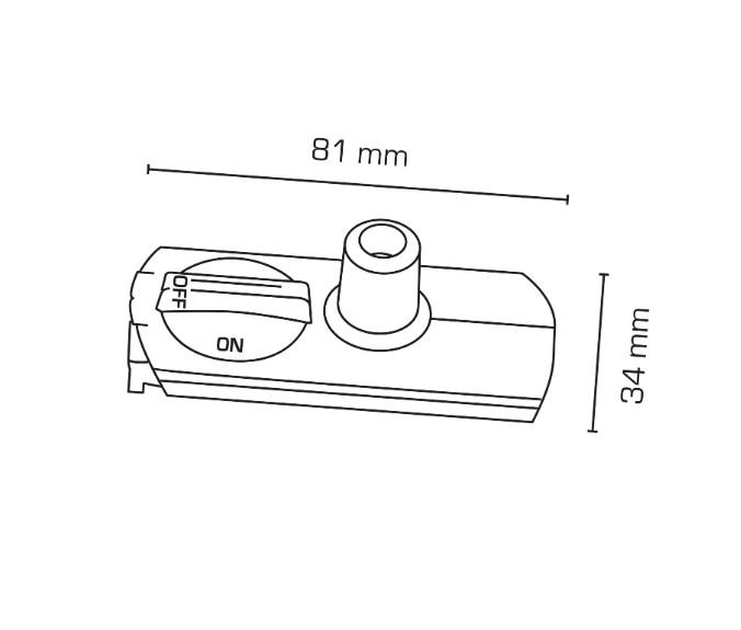 Scan Products Mita 1F pendeladapter - Hvid