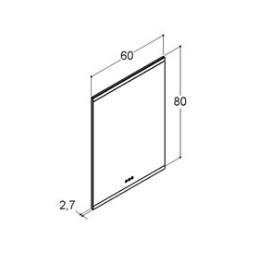 Dansani YOU Panorama spejl med lysstyring - 60