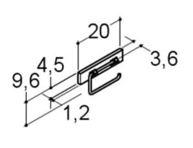 Dansani toiletpapirholder - Hvid mat