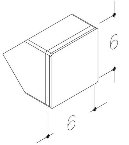 Outlet - Strømberg Elstik 60x60mm - Hvid til nederste skuffe