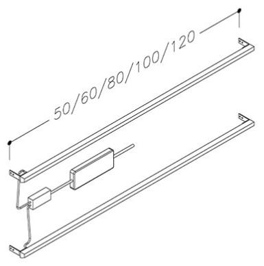 Strømberg LED-belysning til skuffer - 1000mm