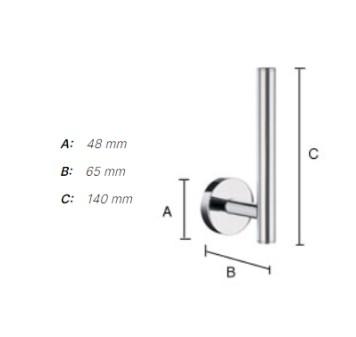 Smedbo Home reservepapirholder - Mat sort