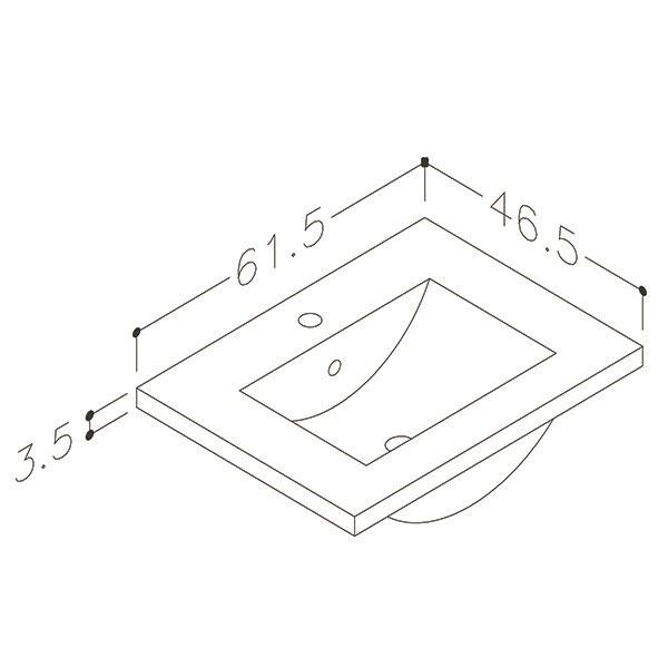 Str&oslash;mberg Padova 61 m&oslash;belvask - 1 hanehul