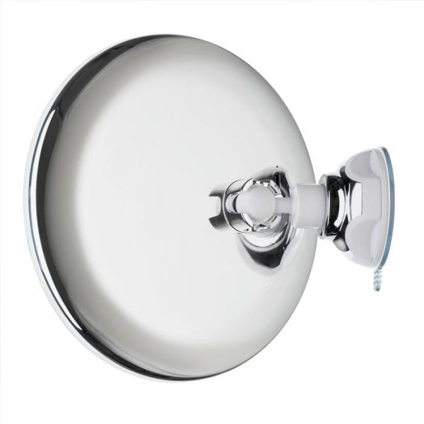 Beslagsboden Glow makeupspejl m/lys, sugekop og 7x forst&oslash;rrelse - Krom