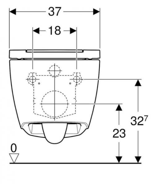 Geberit ONE RIMLess toiletpakke inkl. sæde m/soft-close, cisterne og mat sort betjening