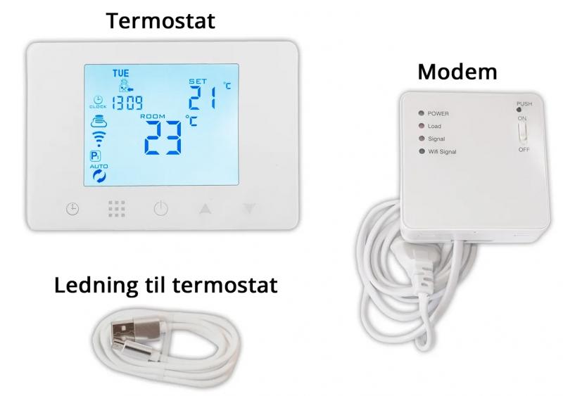 WiFi termostat - Til Langå pilleovne