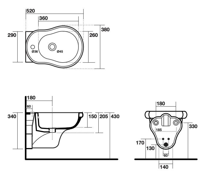 Lavabo Retro Bidét