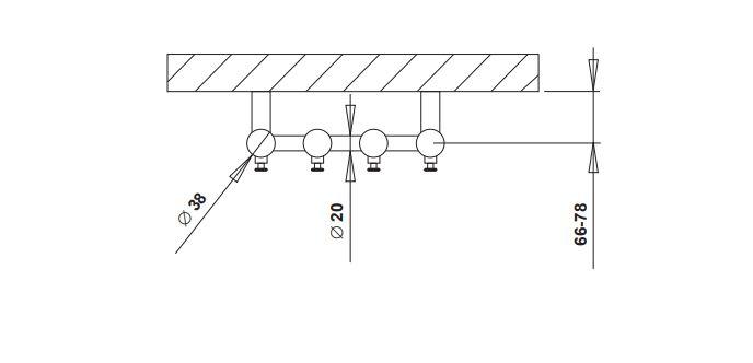 Strømberg Regus håndklædetørrer - 26,6x150 cm - Mat sort