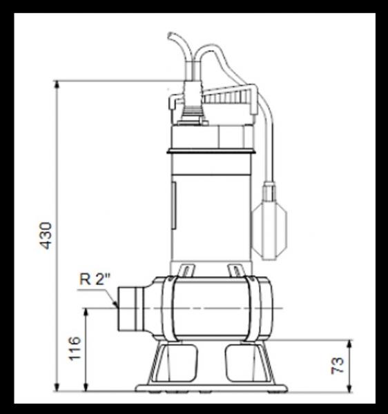 Grundfos UNILIFT afløbspumpe AP35B.50.06.A1V 1x230V. med niveauafbryder