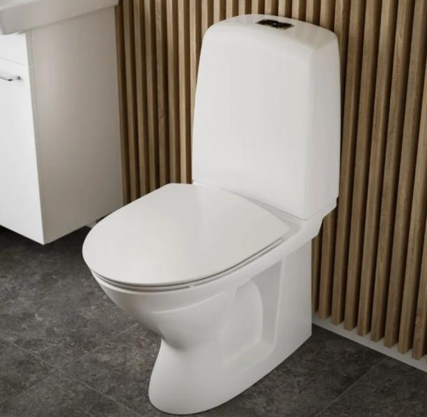 Ifö Spira 6260 gulvtoilet m/Rimfree, Ifø Clean og Sensor skyl - Batteri