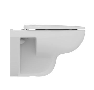 Ideal Standard i-life A væghængt toilet m/Rimless+ og sæde m. softclose og Easy LiftOff