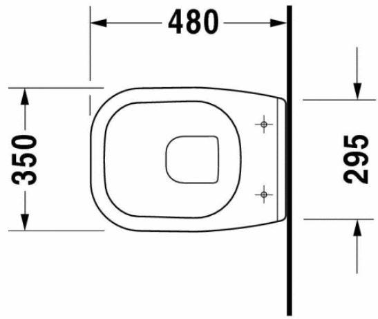 Outlet - Duravit D-Code compact hængeskål