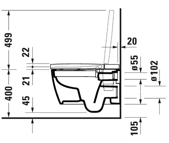 Duravit SensoWash Starck f Plus compact douchetoilet