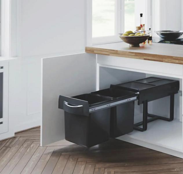 Lavabo Amsterdam affaldssystem m/spande 2x16L