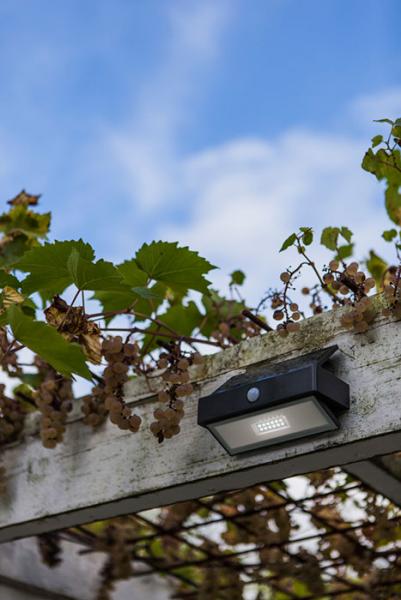 Lutec Solar Arrow udendørslampe m/PIR-sensor og solceller