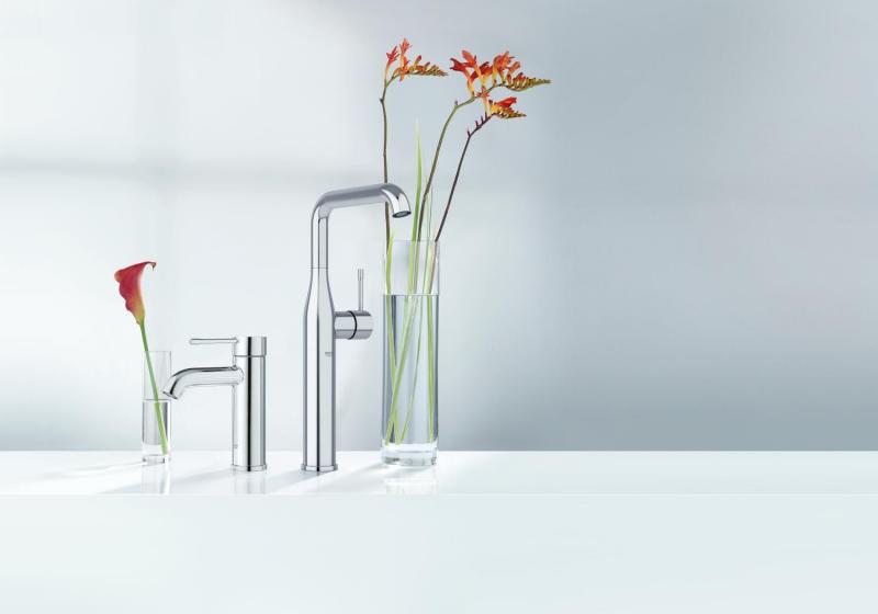 Grohe Essence New håndvaskarmatur u/bundventil - Børstet hard graphite