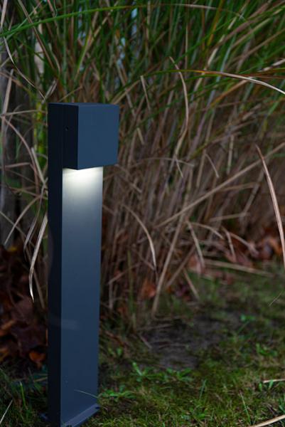 Lutec Architectural Gemini XF standerlampe 4000K - Mørk grå