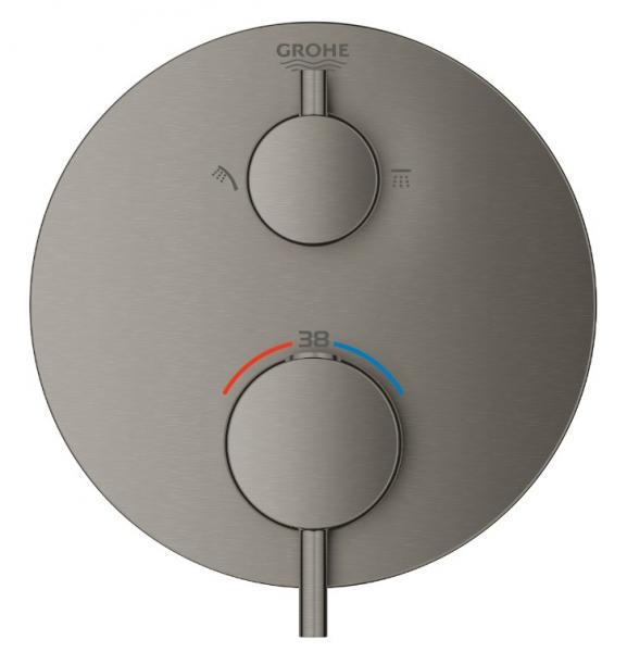 Grohe Atrio brusetermostat t/indbygning - Børstet Hard Graphite