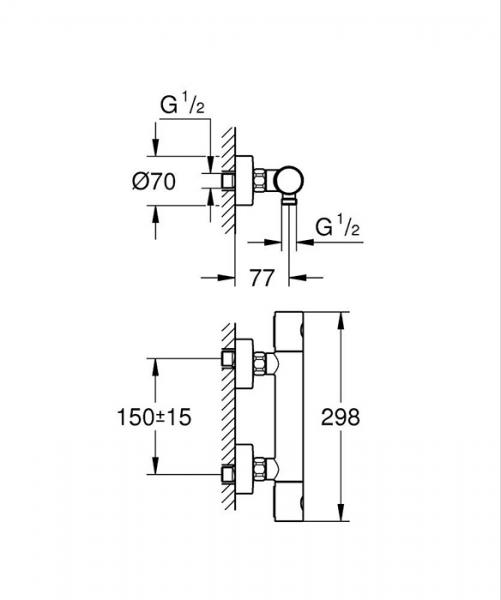 Grohe Grohtherm Joy+ komplet pakke til badeværelset - Børstet Warm Sunset Grohe Grohtherm Joy+ komplet pakke til badeværelset - Børstet Warm Sunset