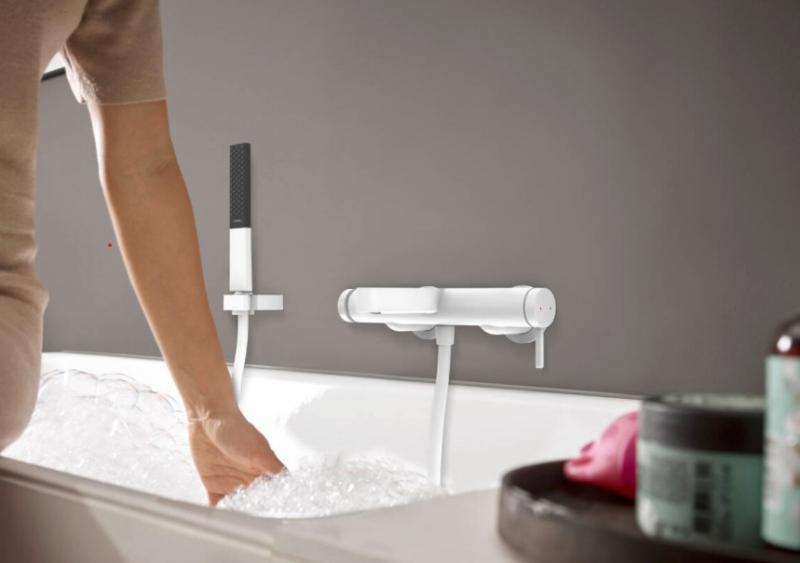 Hansgrohe Finoris kar/brusearmatur - Mat hvid