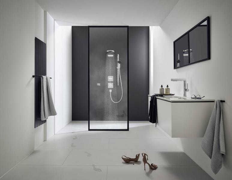 Hansgrohe Pulsify Select S 3jet Relaxation brusesæt m/EcoSmart - 90 cm - Mat sort