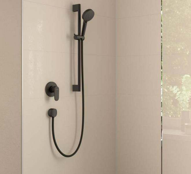 hansgrohe FixFit slangeudtag S - Mat sort