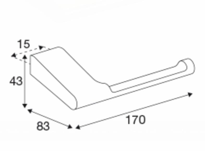 Pressalit Style toiletpapirholder - Mat sort